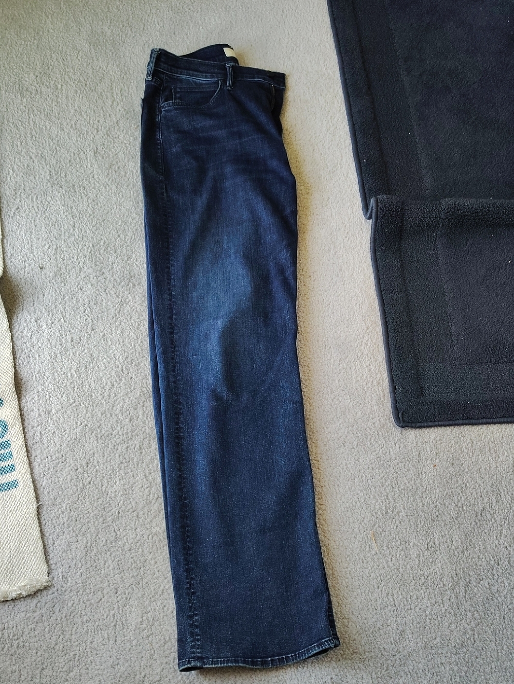 Women's Mother Brand Dark Indigo Straight Jeans